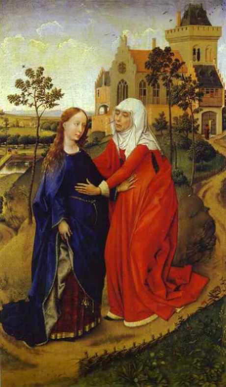 Van der Weyden: Nawiedzenie Elbiety przez Maryj