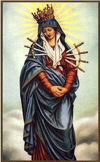 Maryja siedmiokrotnie przebita mieczem boleci