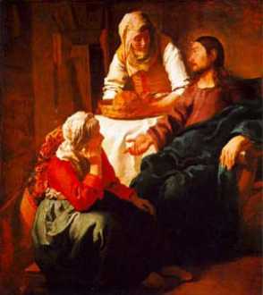 Jan Vermeer: Chrystus w domu Marii i Marty