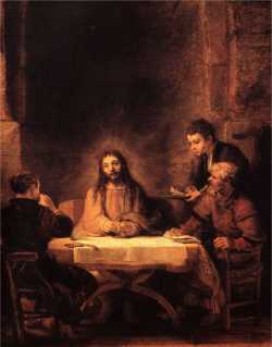 Rembrandt van Rijn: Wieczerza w Emaus